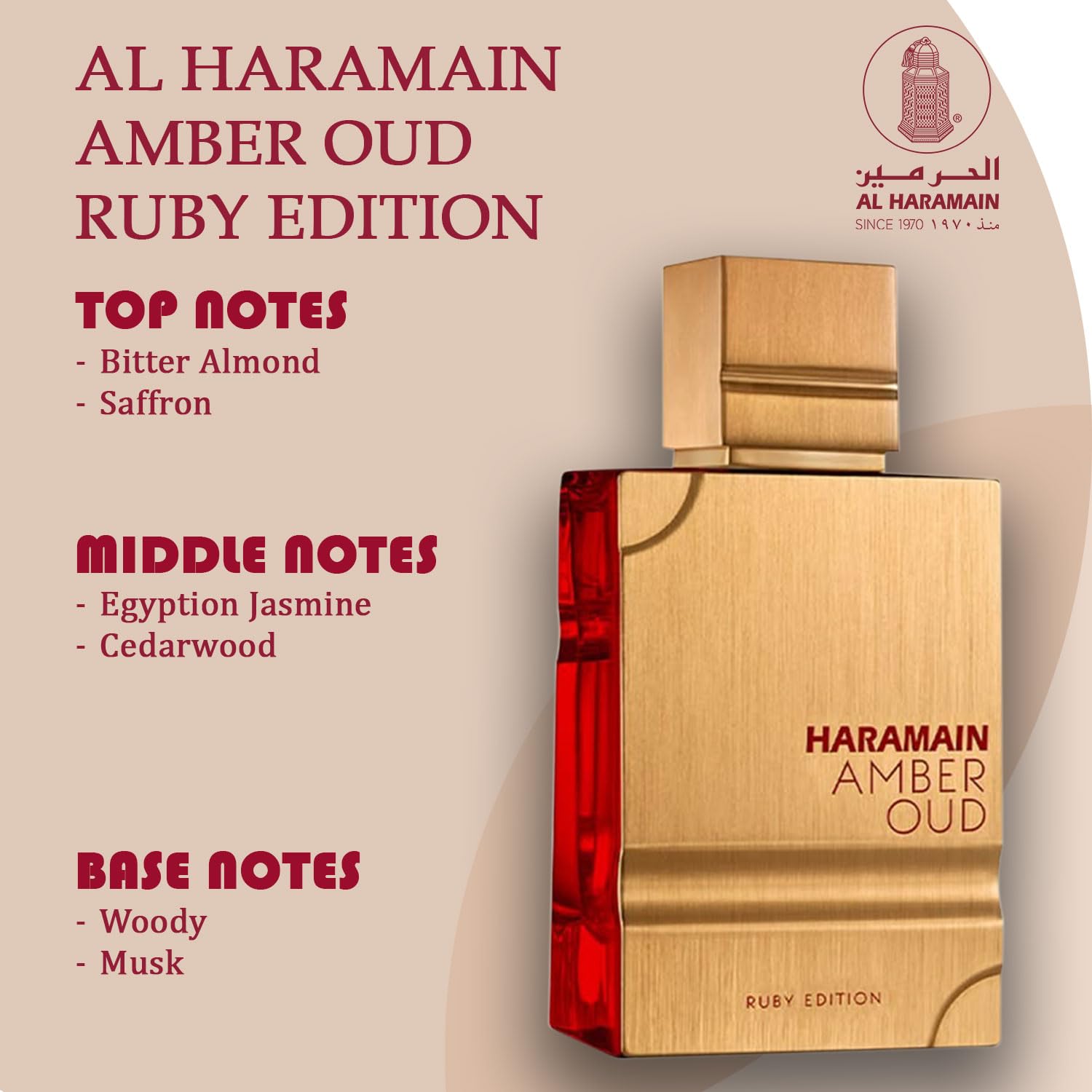 Al Haramain Amber Oud Ruby Eau De Parfum for Unisex 3.3 Ounce - Image 5