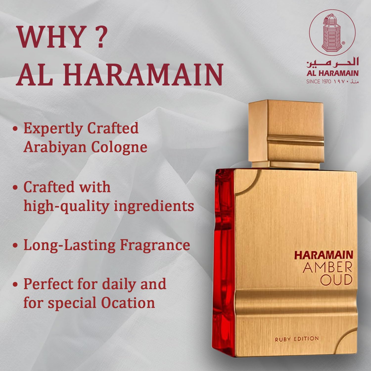 Al Haramain Amber Oud Ruby Eau De Parfum for Unisex 3.3 Ounce - Image 7