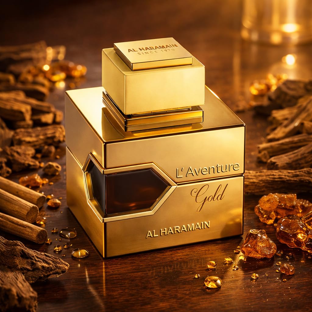 Al Haramain L'Aventure Gold for Women Eau de Parfum Spray, 3.40 Ounce (NEW 2022 Launch) - Image 6