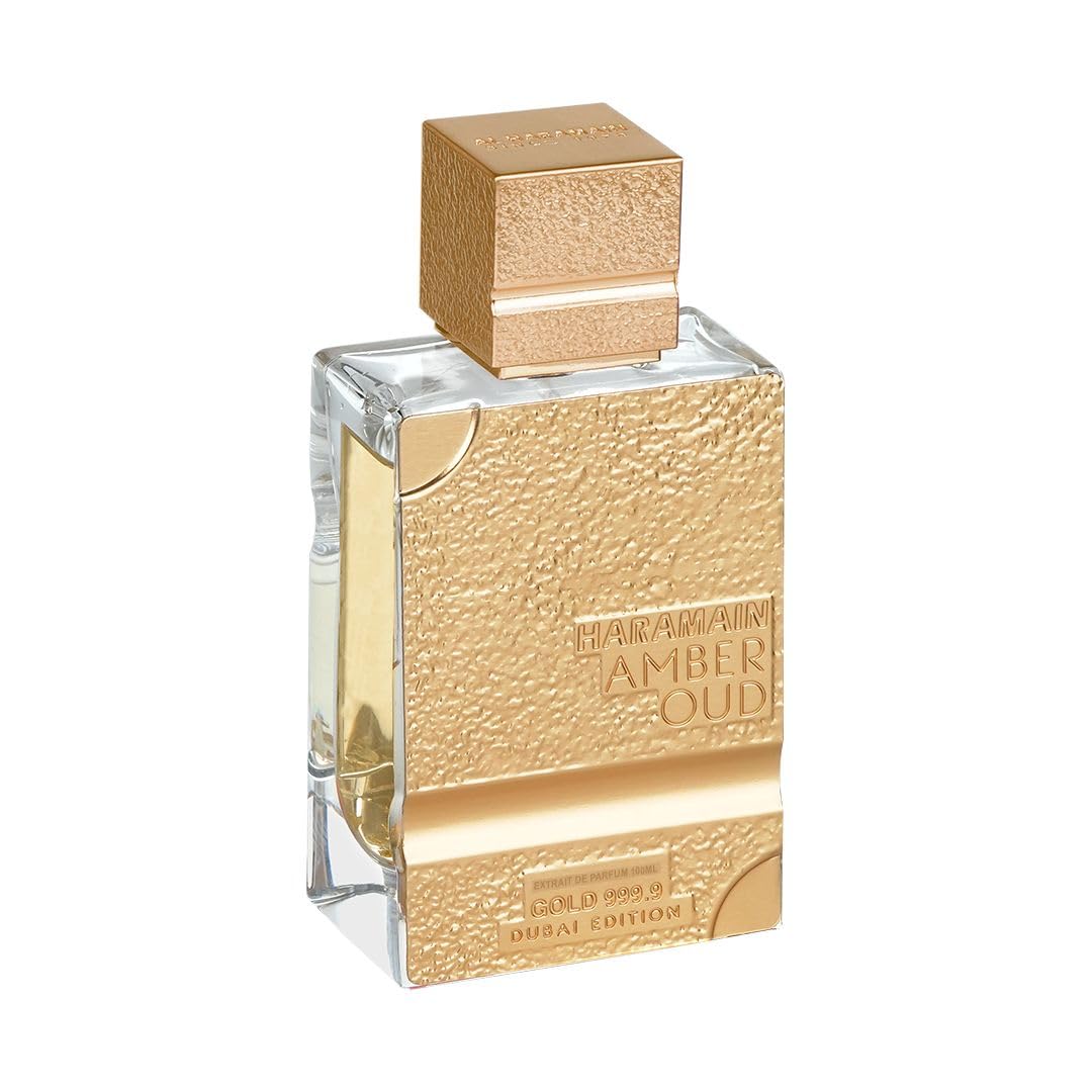 Amber Oud Gold 999.9 - Dubai Edition by Al Haramain for Women - 3.33 oz Extrait De Parfum Spray - Image 3