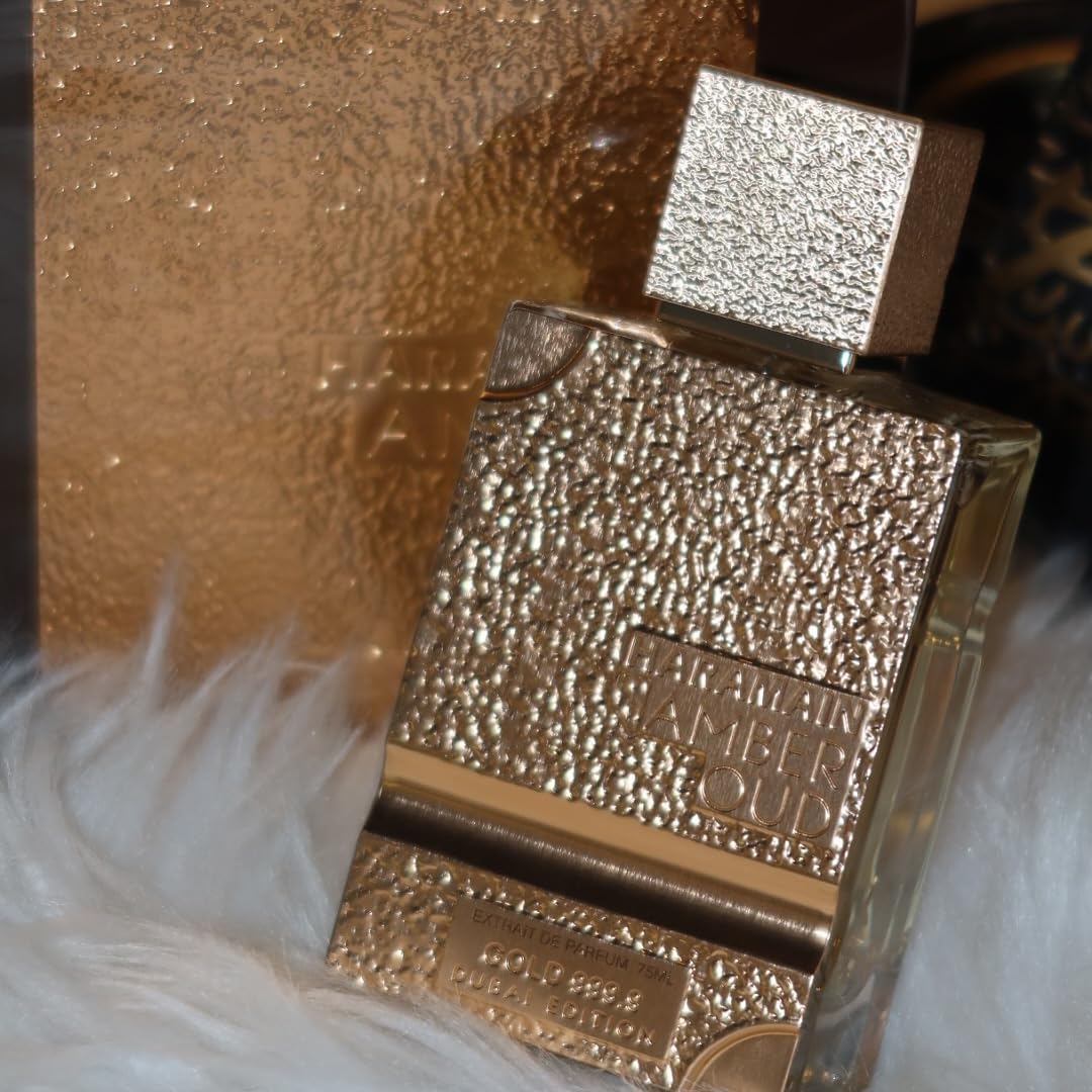 Amber Oud Gold 999.9 - Dubai Edition by Al Haramain for Women - 3.33 oz Extrait De Parfum Spray - Image 4