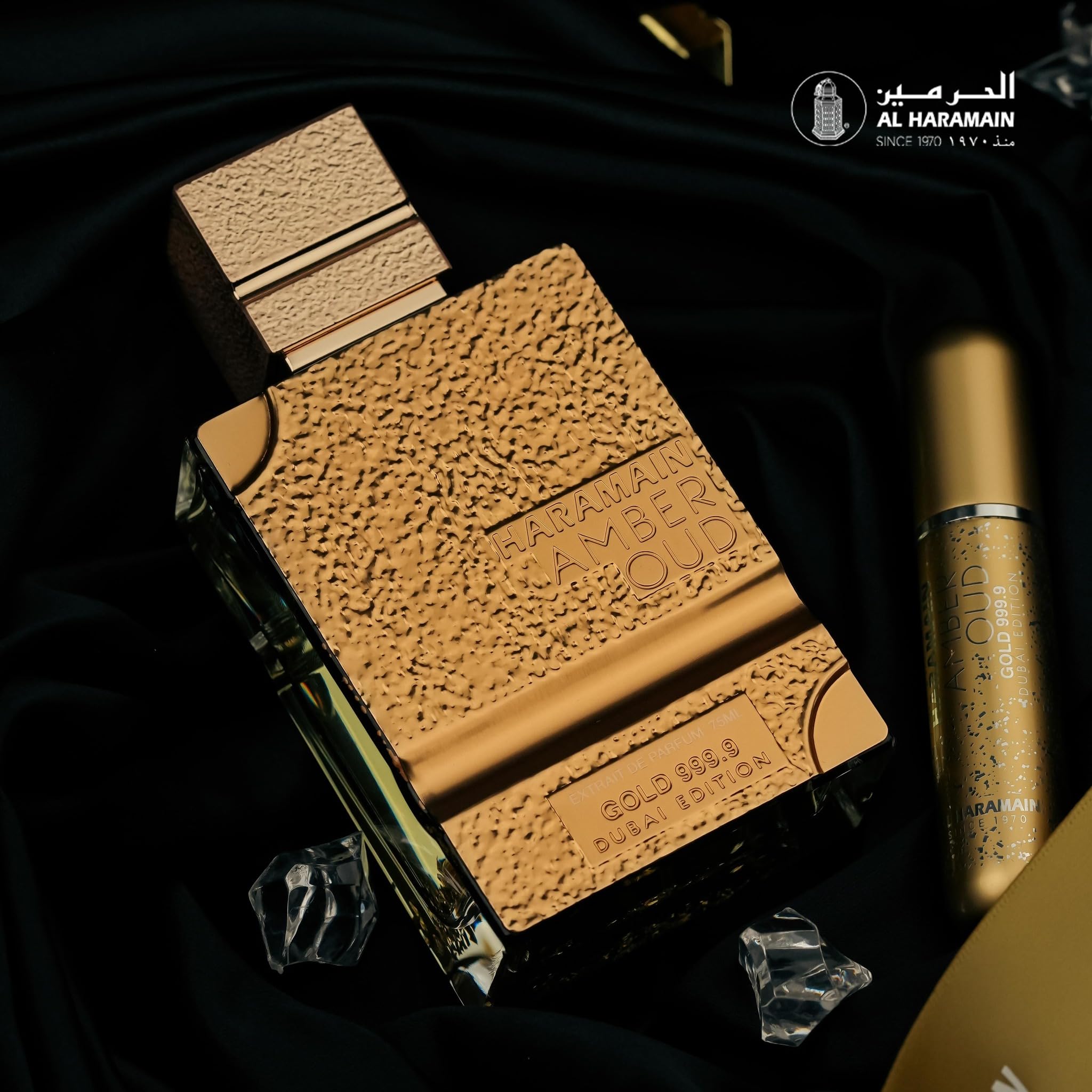 Amber Oud Gold 999.9 - Dubai Edition by Al Haramain for Women - 3.33 oz Extrait De Parfum Spray - Image 5